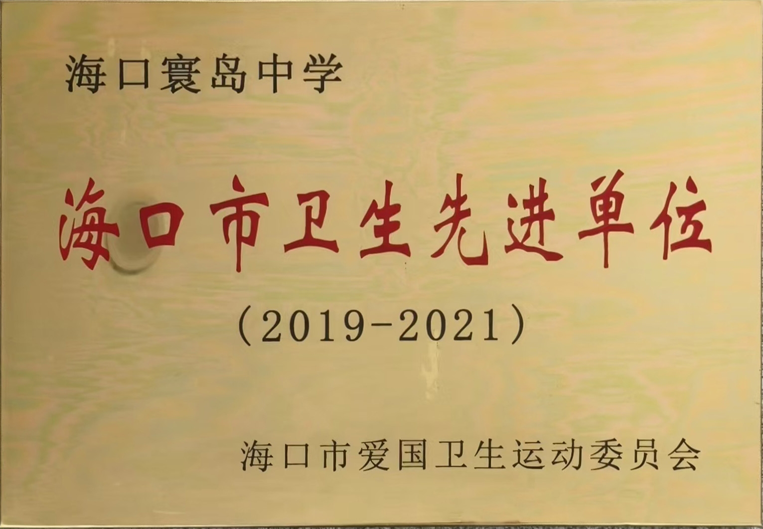 海口市卫生先进单位